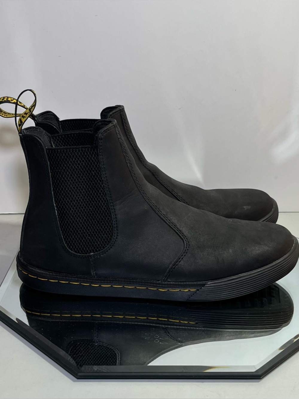 Dr. Martens Makela Chelsea Pull On Leather Boots, Women’s Size 8, Black